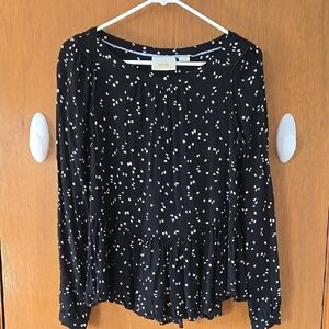 Maeve/ Anthropology, Black and White Women's Top S.